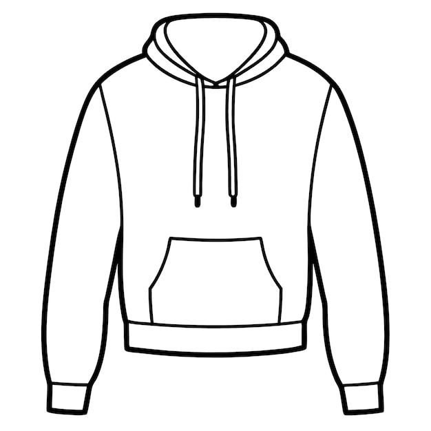 Tranh tô màu áo Hoodie oversize dễ thương cho bé