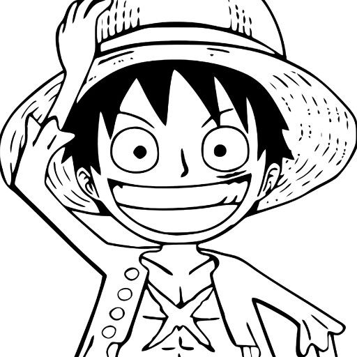  Mẫu tranh tô màu Luffy One Piece ngầu nhất | FULL GEAR